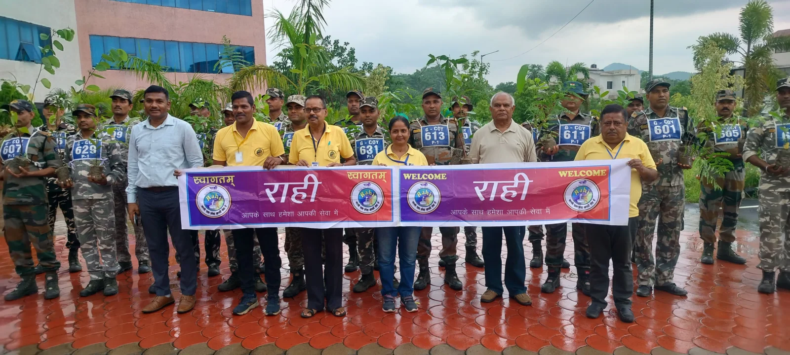 पुलिस प्रशिक्षण केंद्र, मुसाबनी मे 100 पौधो का वृक्षारोपण किया गया.